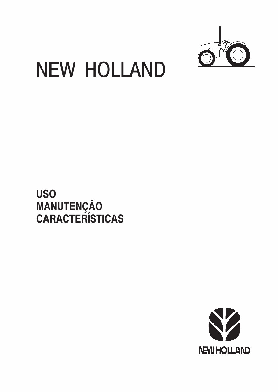 NEW HOLLand TCE40 TCE45 TCE50 TCE55 Tractor PORTUGUESE Operators Manual preview img 1