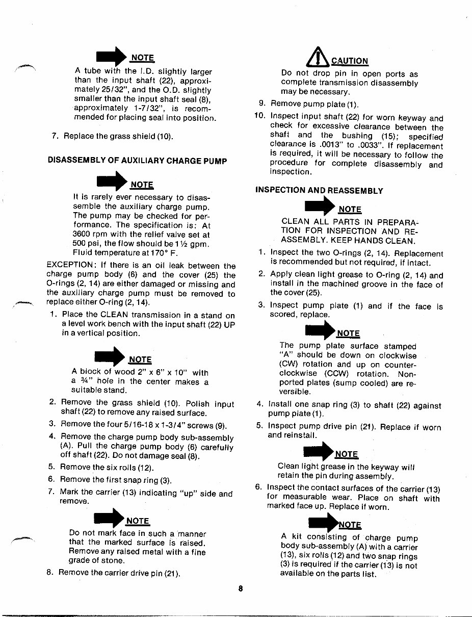 Marshallmatic Eaton 10 hydrostatic transmission service MTD preview img 9