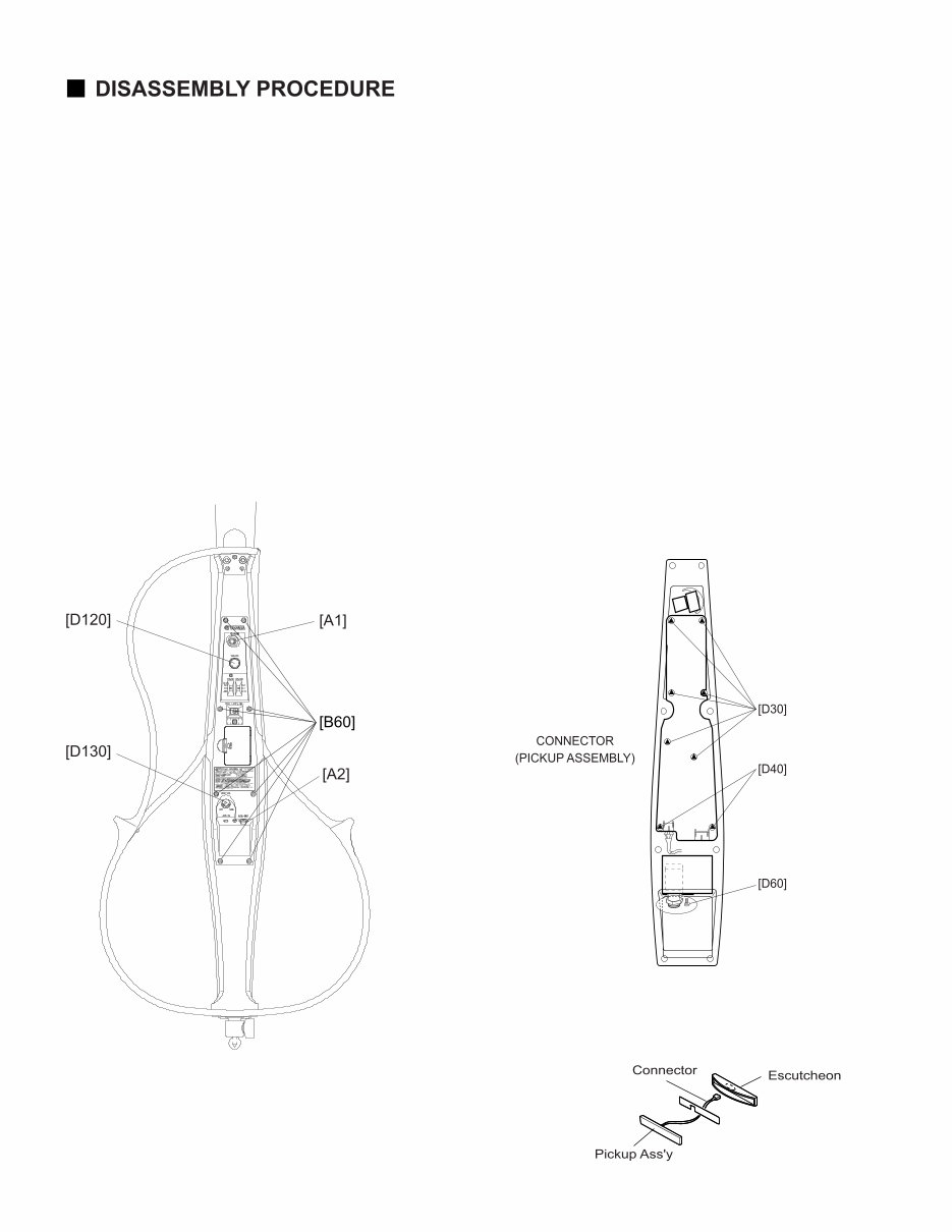 Yamaha SVC-100 Silent Cello Service Manual preview img 8