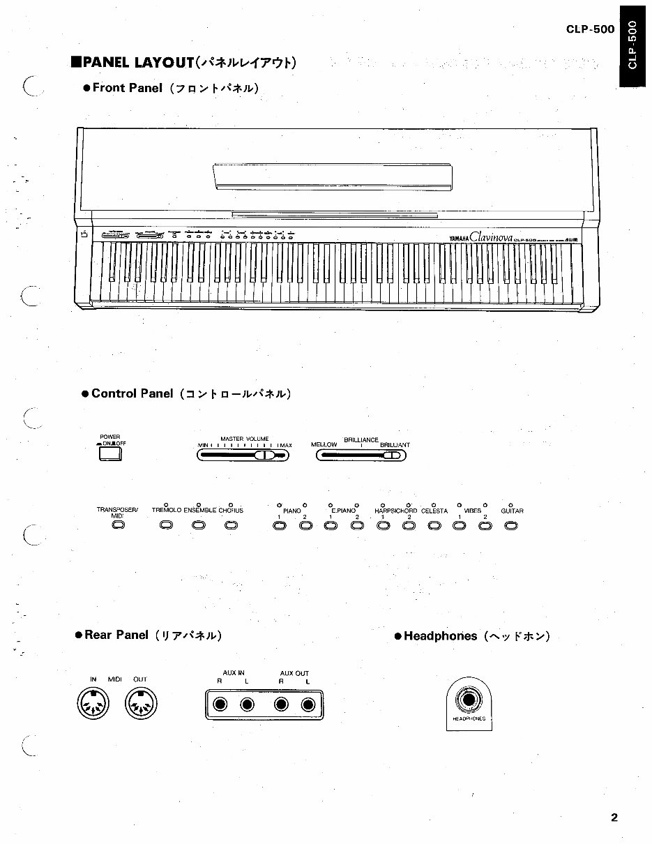 Yamaha clp500 clp-500 complete service manual preview img 4