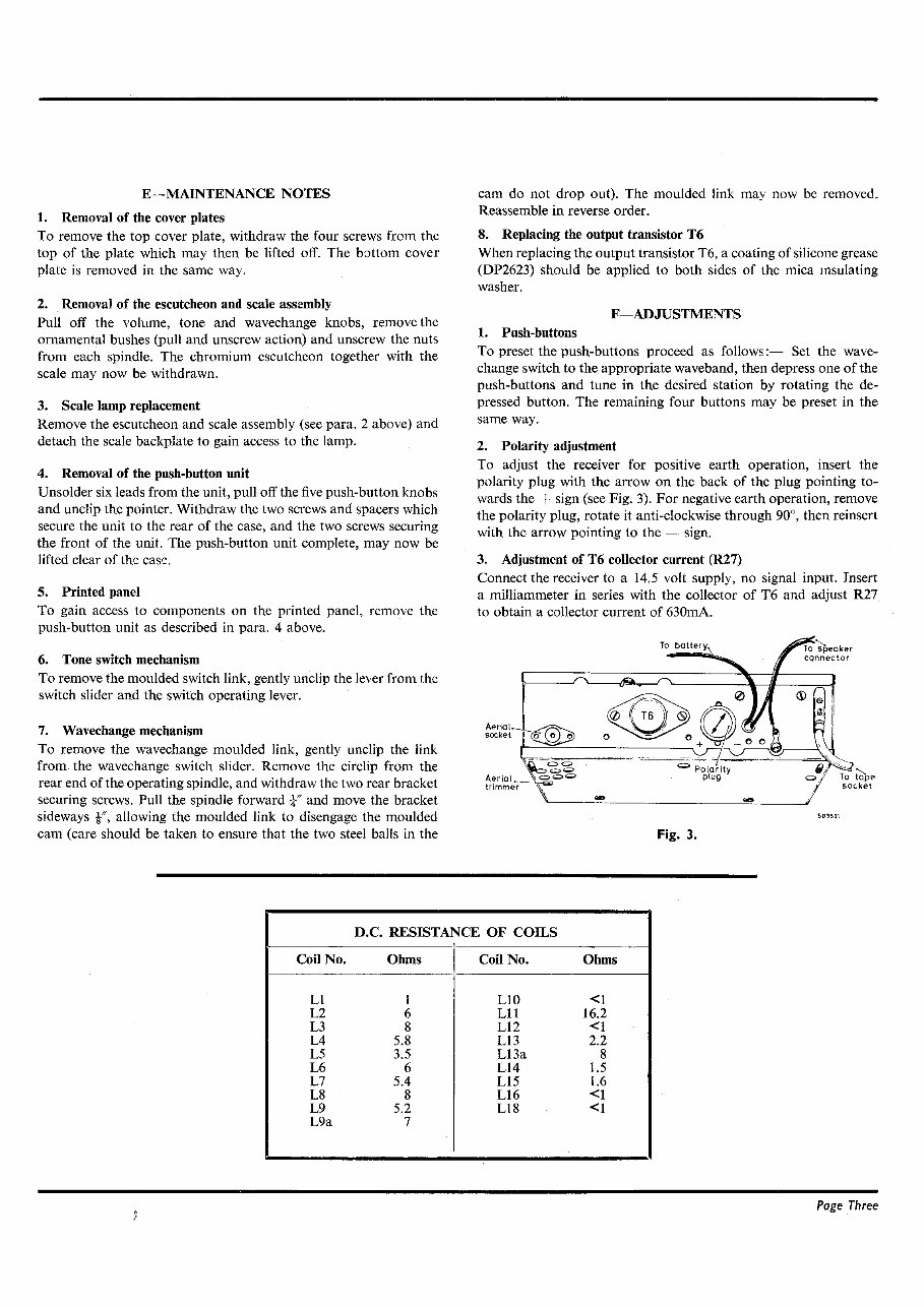 Philips 13RN368 CAR RADIO Service Sheet / Repair Manual | eManualOnline