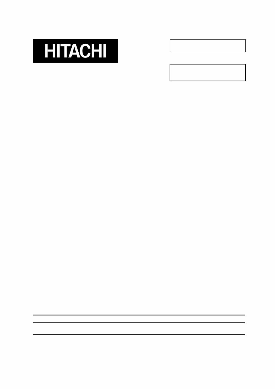 Schematic Diagram Manual Hitachi CV-82D BS RE Vacuum Cleaner preview img 1