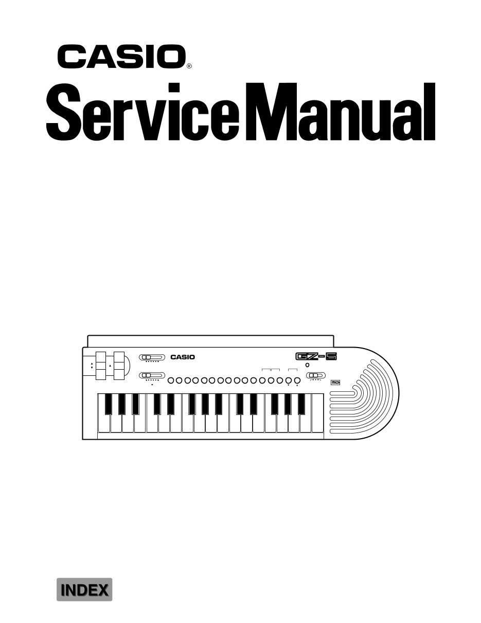 CASIO GZ-5 Midi MASTER KEYBOARD Repair Manual preview img 1