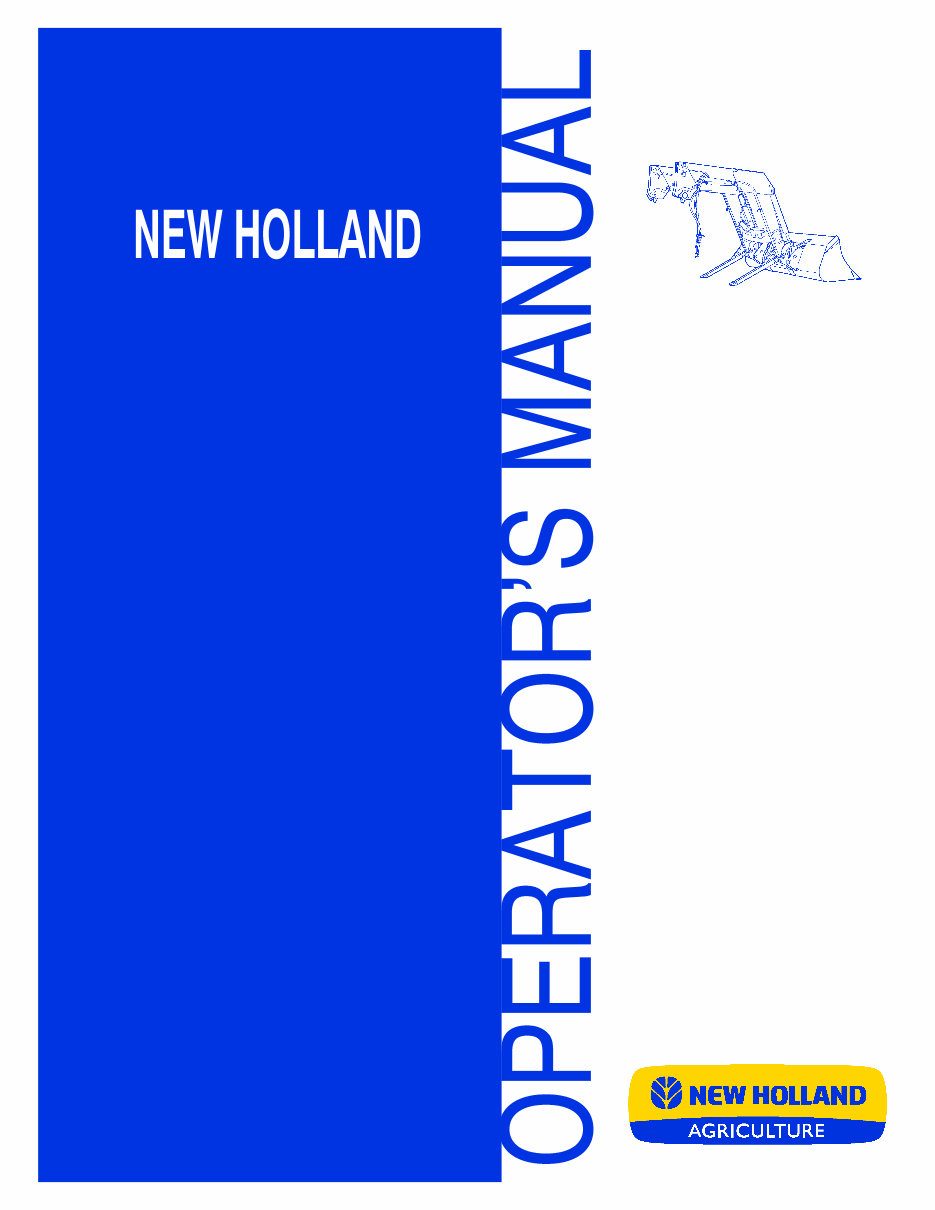 New Holland 830TL, 840TL Operators Manual preview img 1