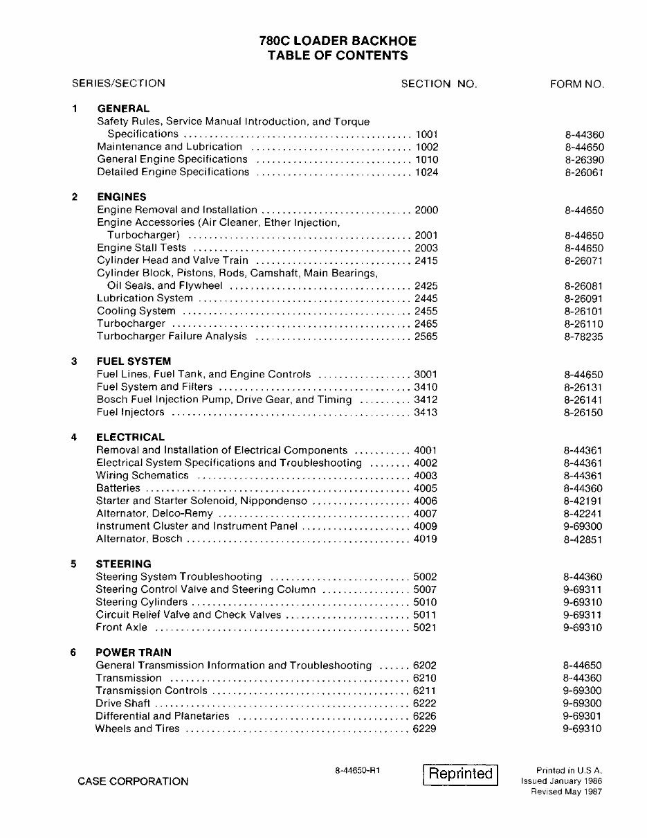 Case 780C Service Manual | eManualOnline