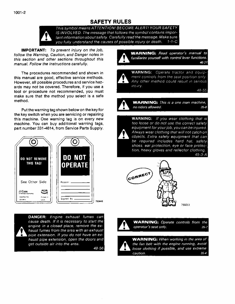 Case 1150D, 1155D Service Manual preview img 4