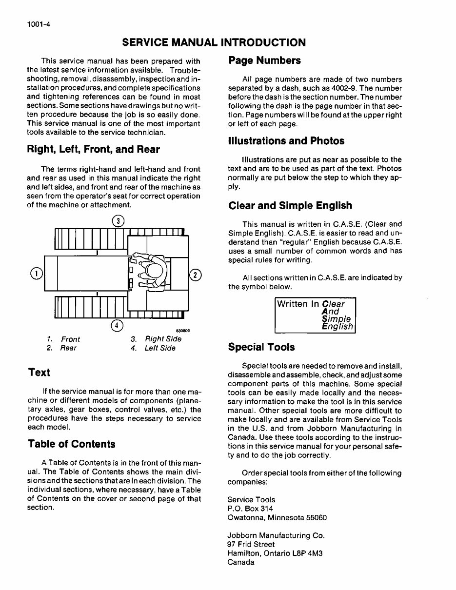 Case 1150D, 1155D Service Manual preview img 6