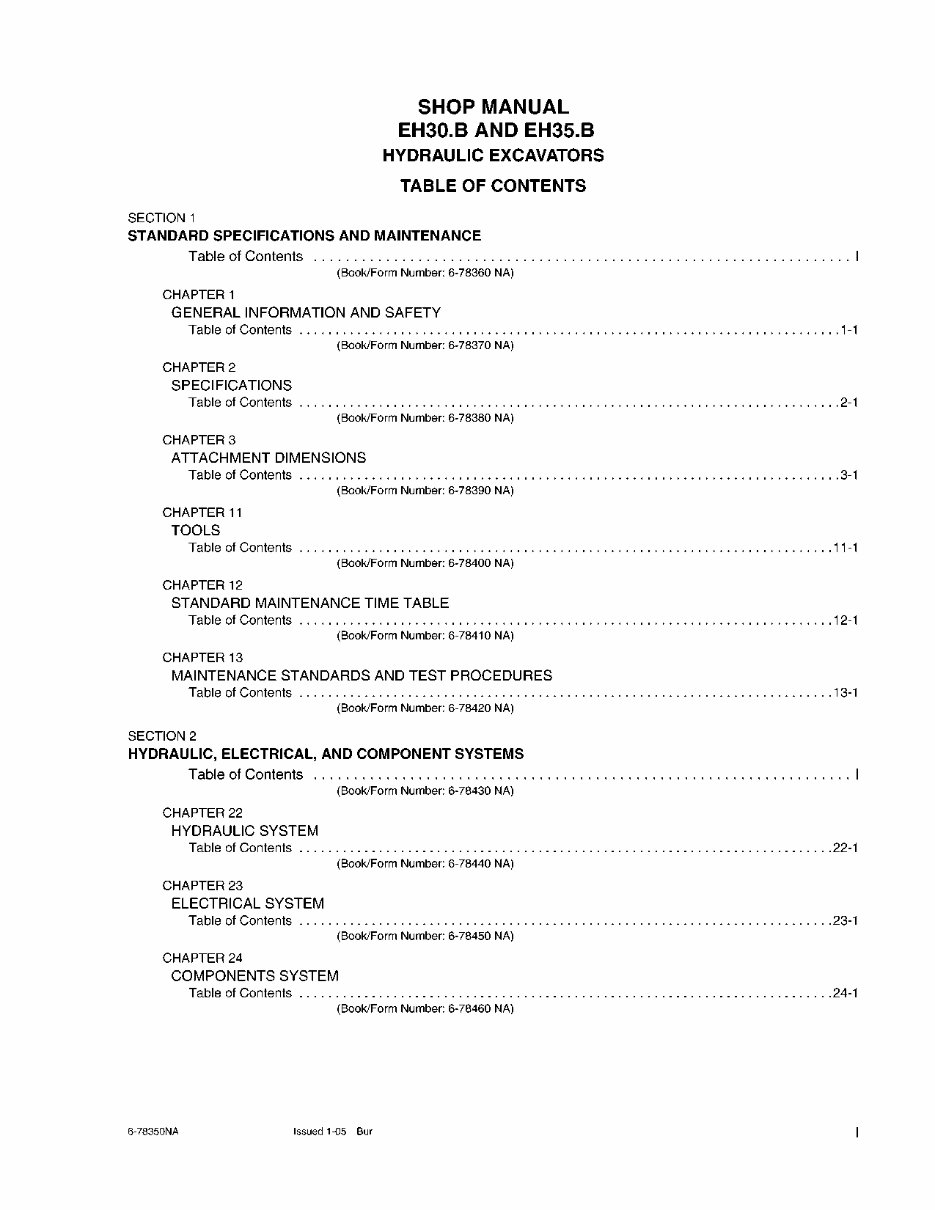 New Holland CE EH30.B, EH35.B Service Manual preview img 1