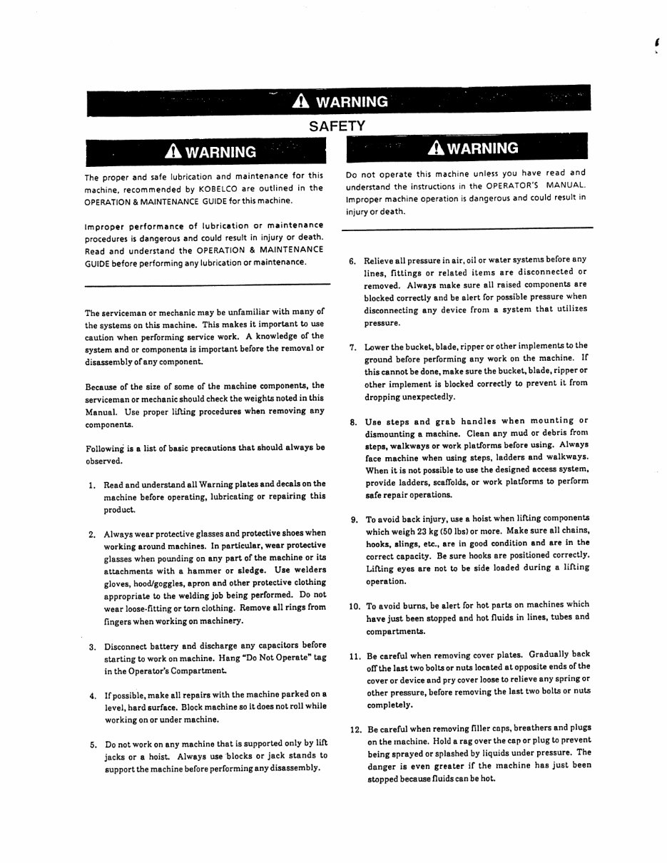 Kobelco SK024, SK027, SK032 Service Manual preview img 10