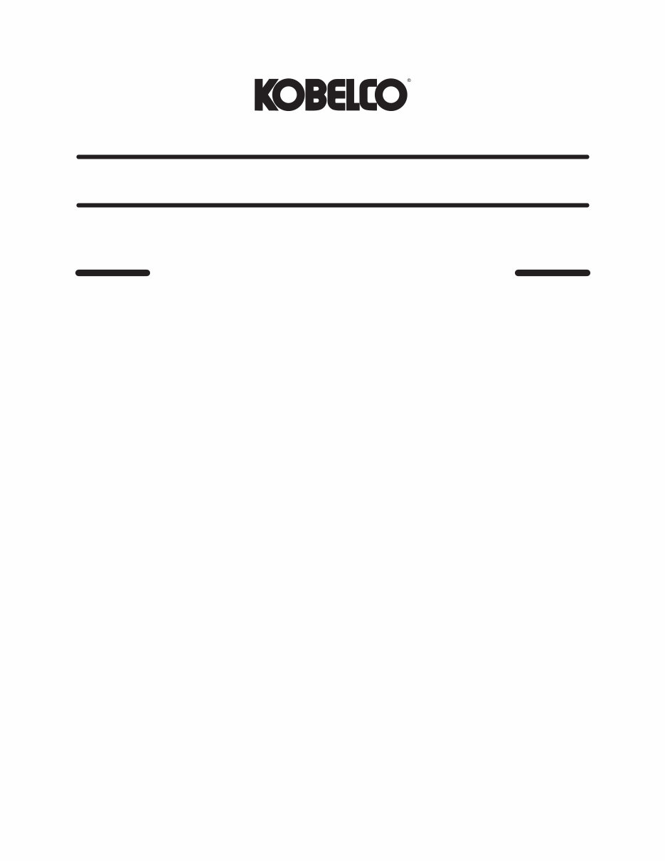 Kobelco SK024, SK027, SK032 Service Manual preview img 2