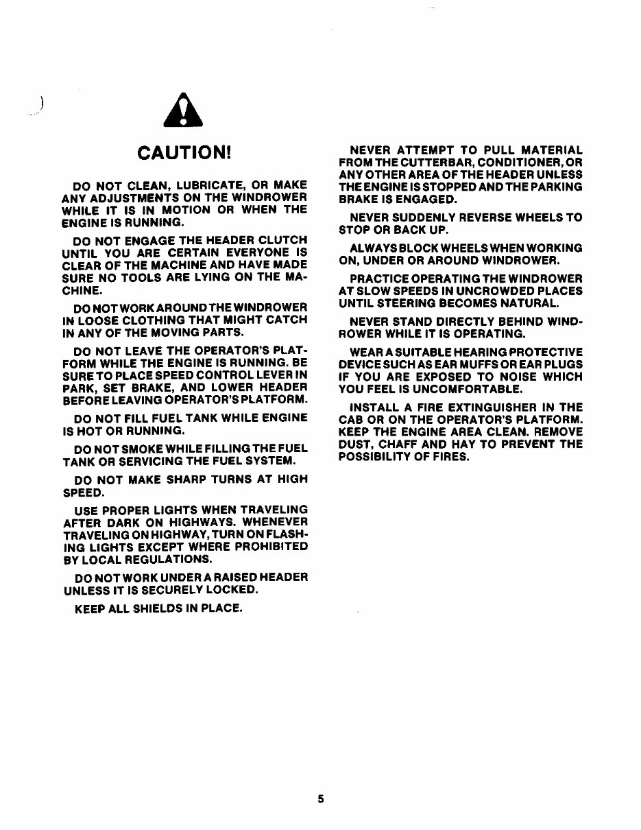 New Holland 1116 Operators Manual preview img 7