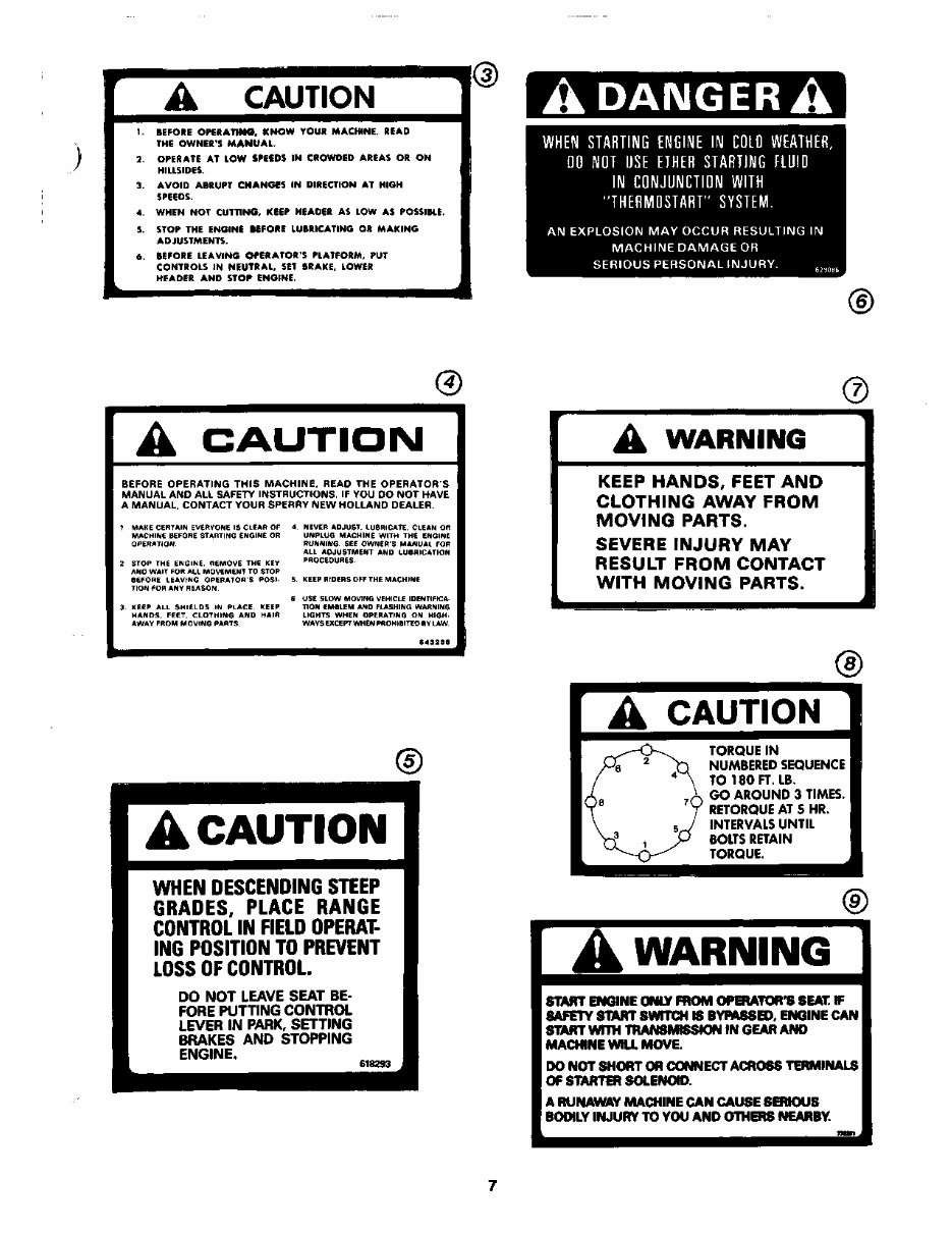 New Holland 1116 Operators Manual preview img 9