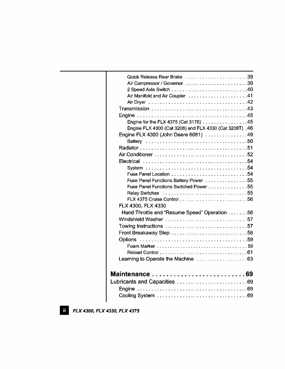 Case IH FLX4300, FLX4375 Operators Manual preview img 4