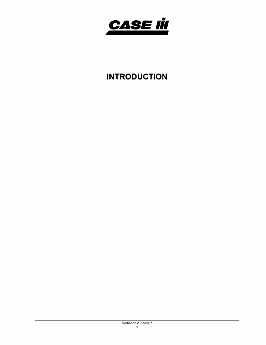 Case IH SRX100, SRX160 Service Manual preview img 3