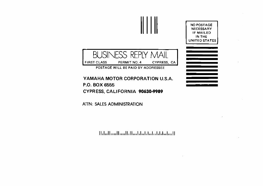 YAMAHA XT225 Owners Manual preview img 3