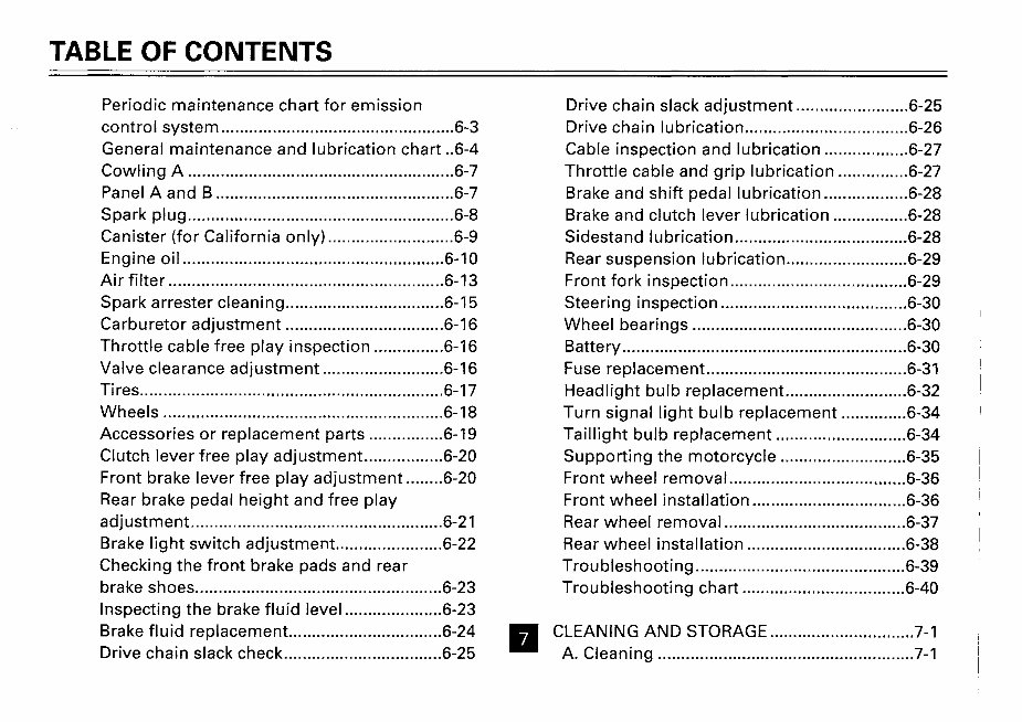 YAMAHA XT225 Owners Manual preview img 9