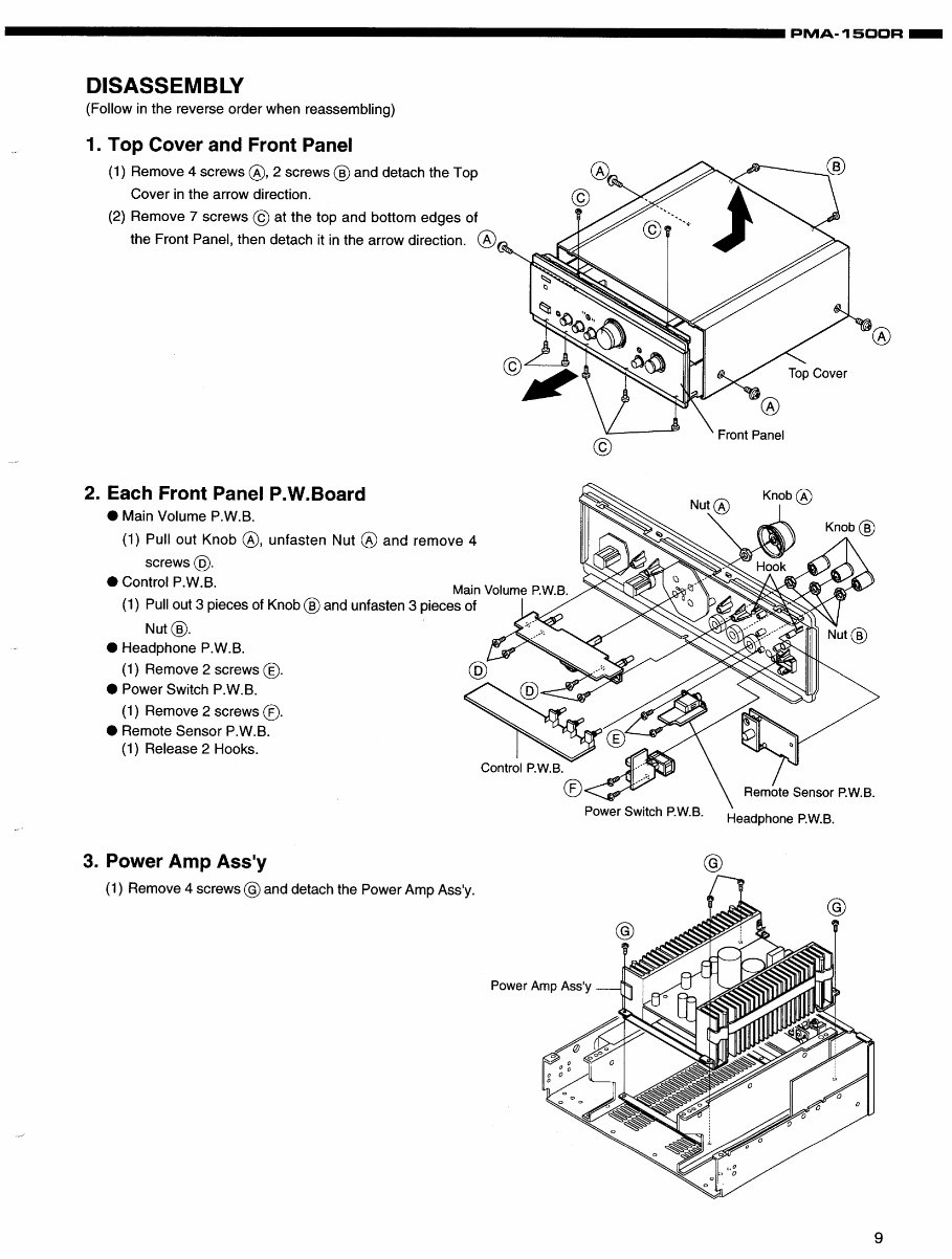 DENON PMA-1500R Service Manual preview img 9