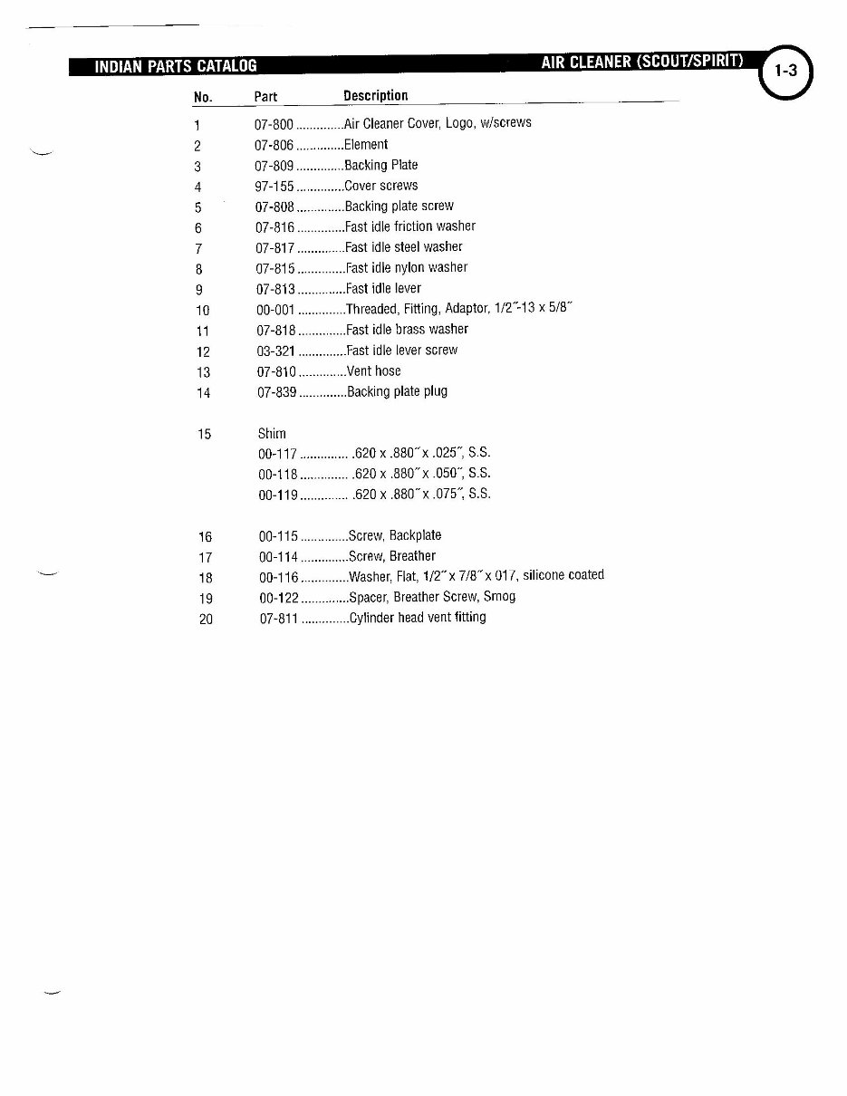 Indian SCOUT SPIRIT Motorcycle Parts Manual Catalog preview img 6