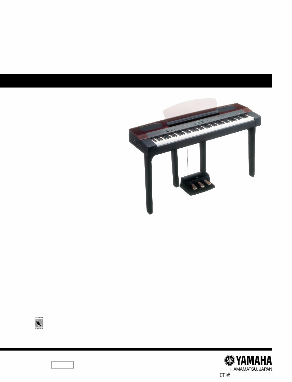 YAMAHA PF-500 ELECTRONIC PIANO Service Manual preview img 1
