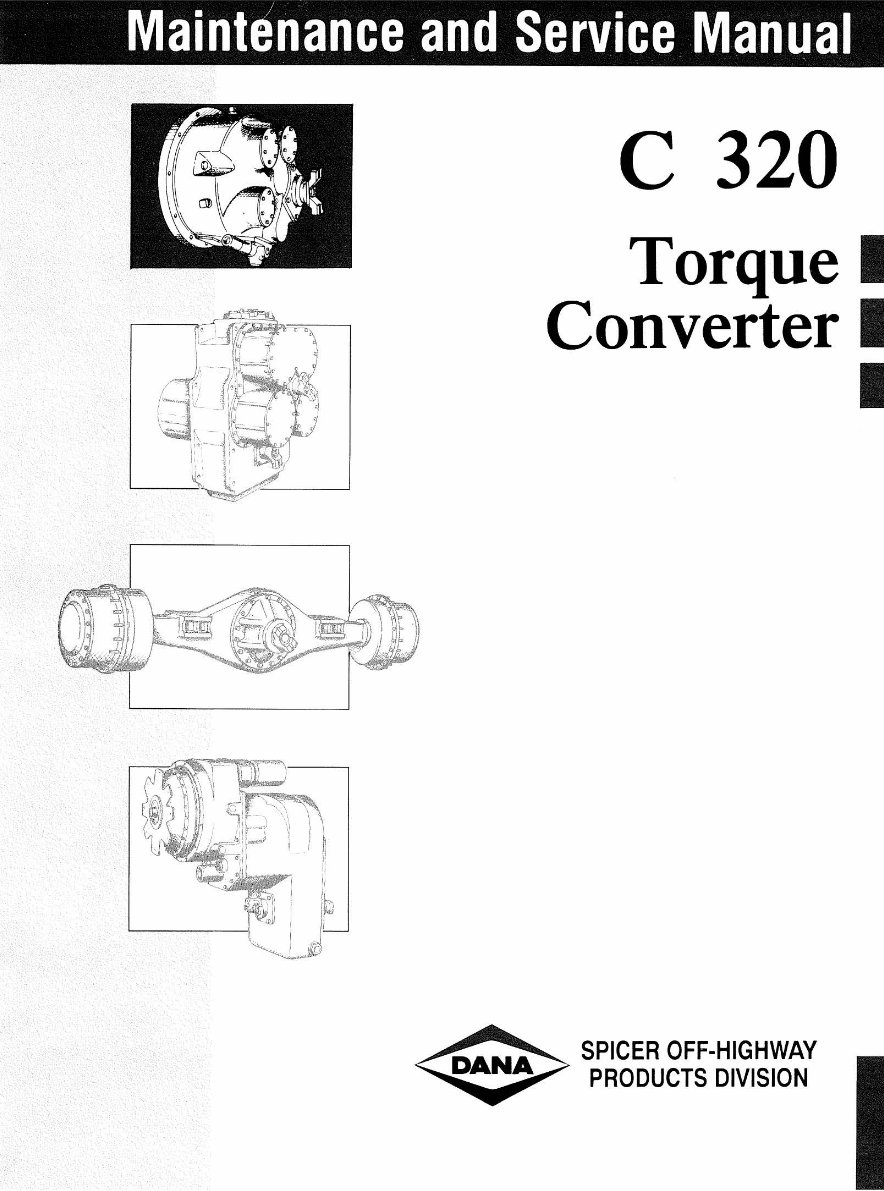 CLARK HURTH C320 C 320 TORQUE CONVERTER Workshop Service M preview img 1