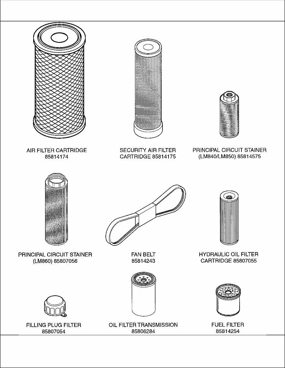 NEW HOLLand LM840 TELEHandLER MASTER ILLUSTRATED Parts LIST Manual BOOK preview img 8