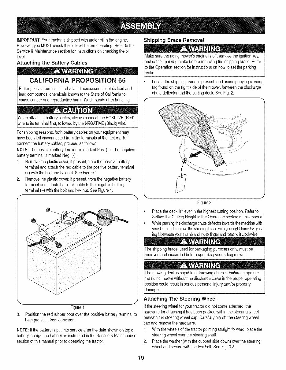 Craftsman 17.5HP Lawn Tractor Owners Manual preview img 10