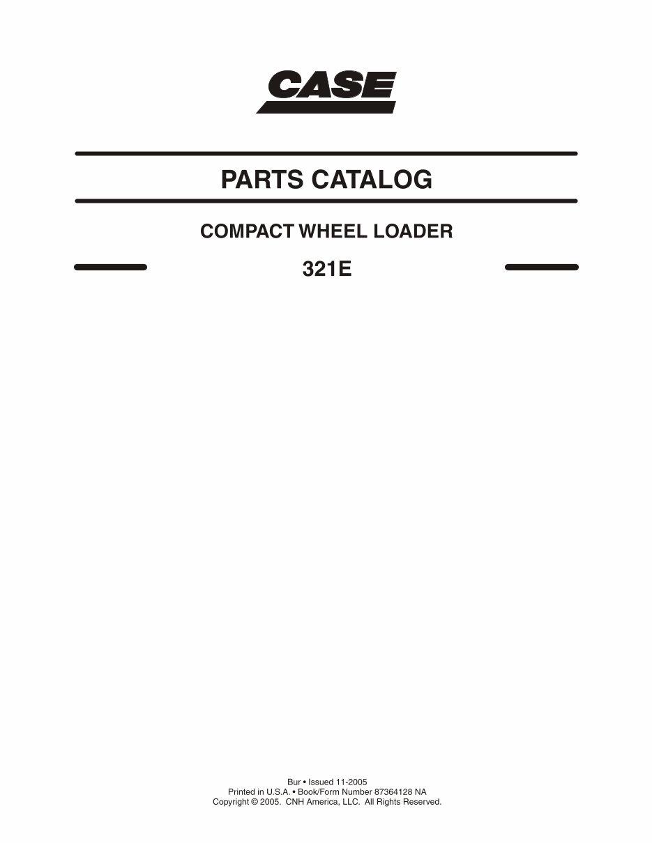 Case 321E Parts Catalog preview img 2
