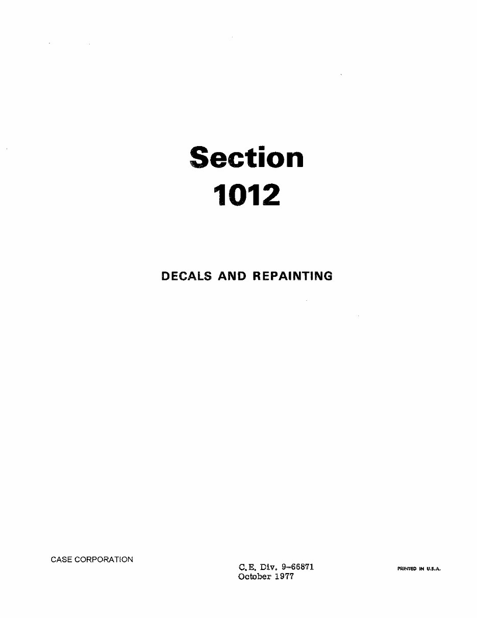 Case W36 Service Manual preview img 9