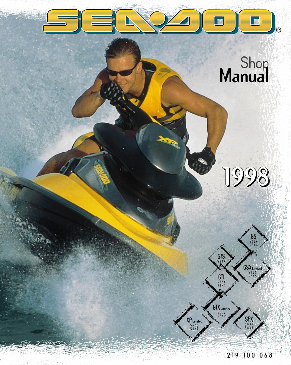 1998 SeaDoo GSX Limited (5629,5845) Service Manual