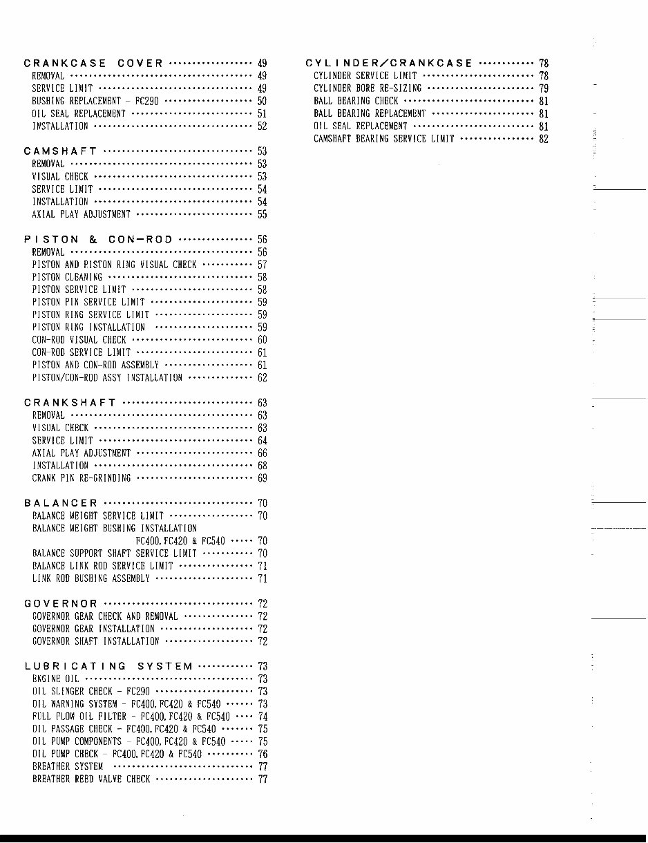 Kawasaki Fc4v Engine Factory Service Work Shop Manual