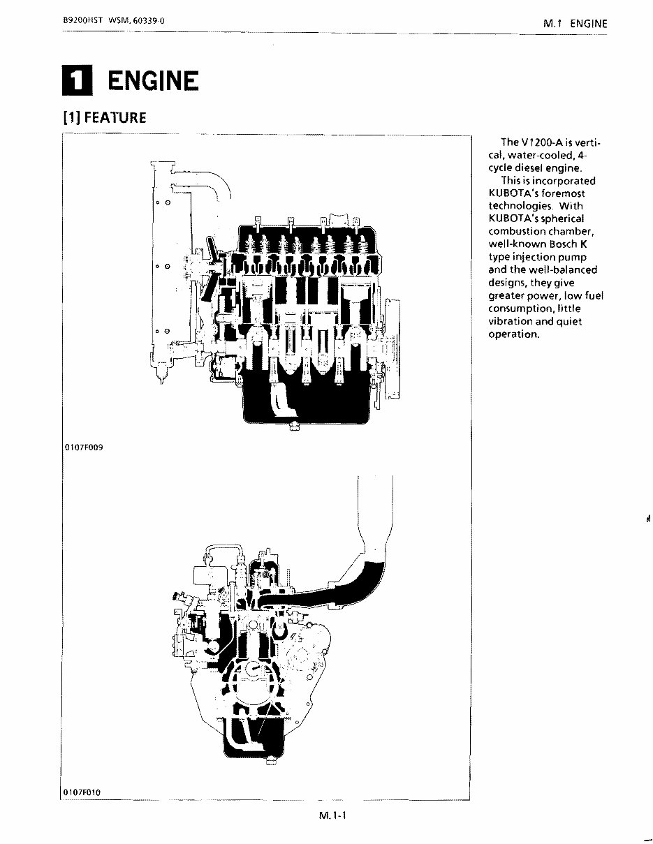 Kubota B9200 HST DC Tractor Workshop Repair Service Manual