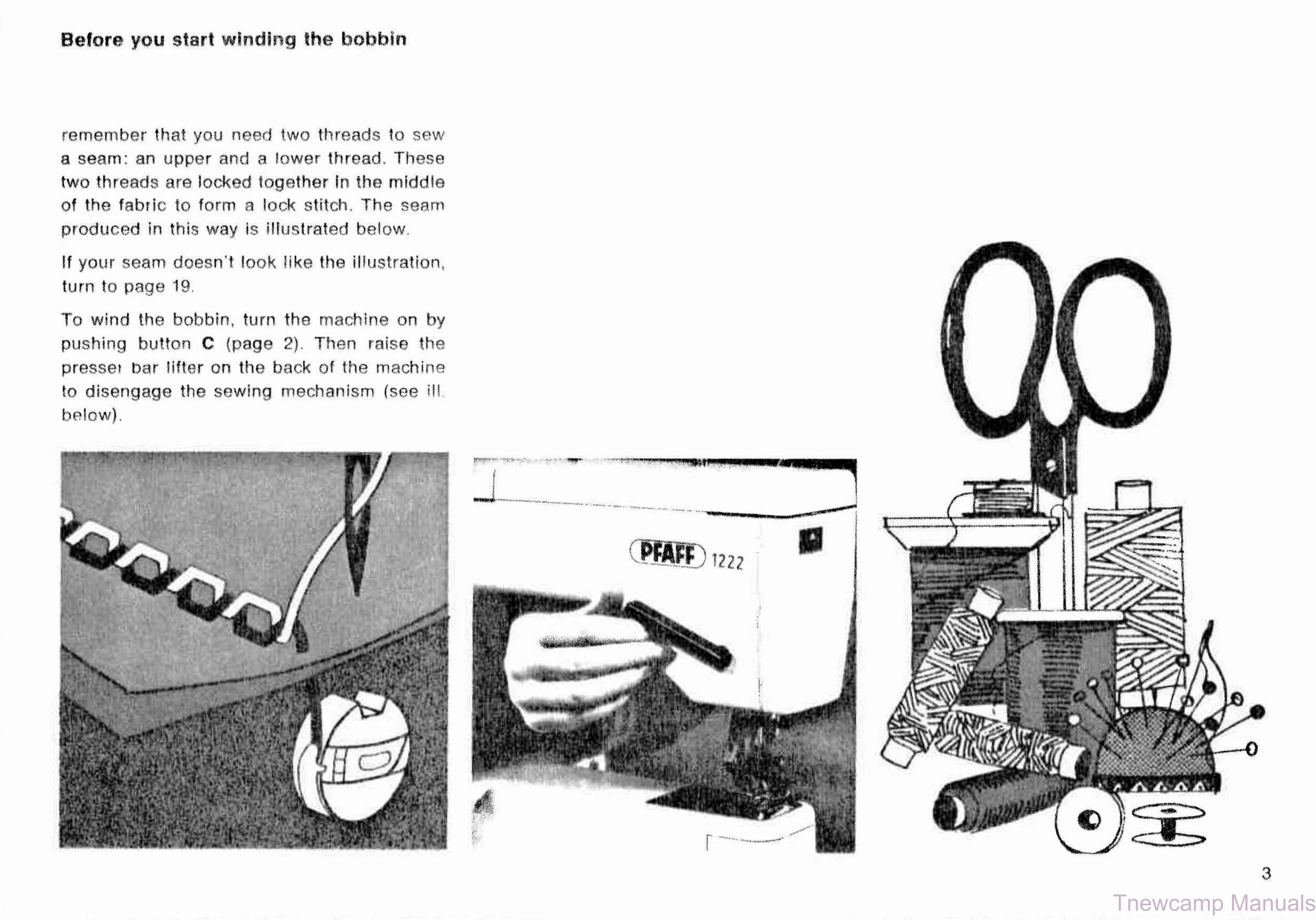 PFAFF 1221 1222 Service Manual and Owners Manual Instruction