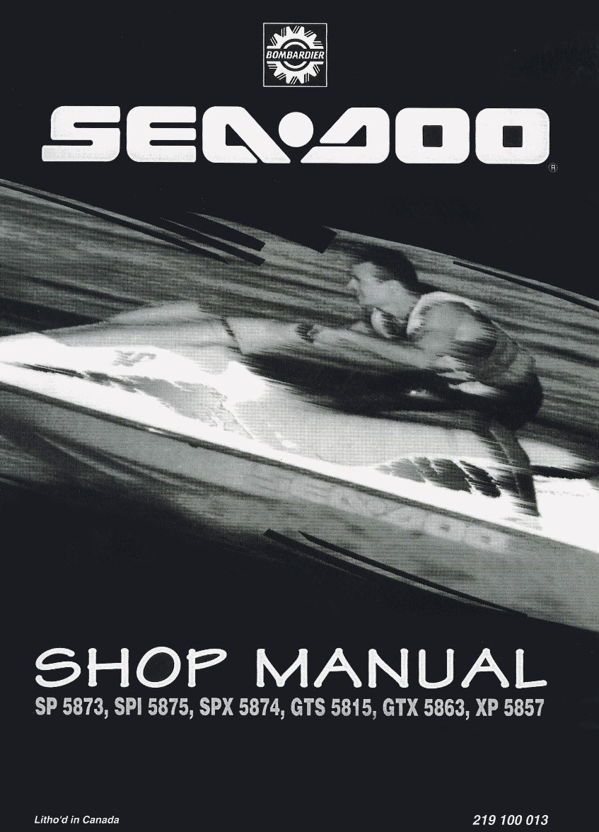 1995 SEADOO WATERCRAFT SP (5873), SPI (5875), SPX (5874), GTS (5815