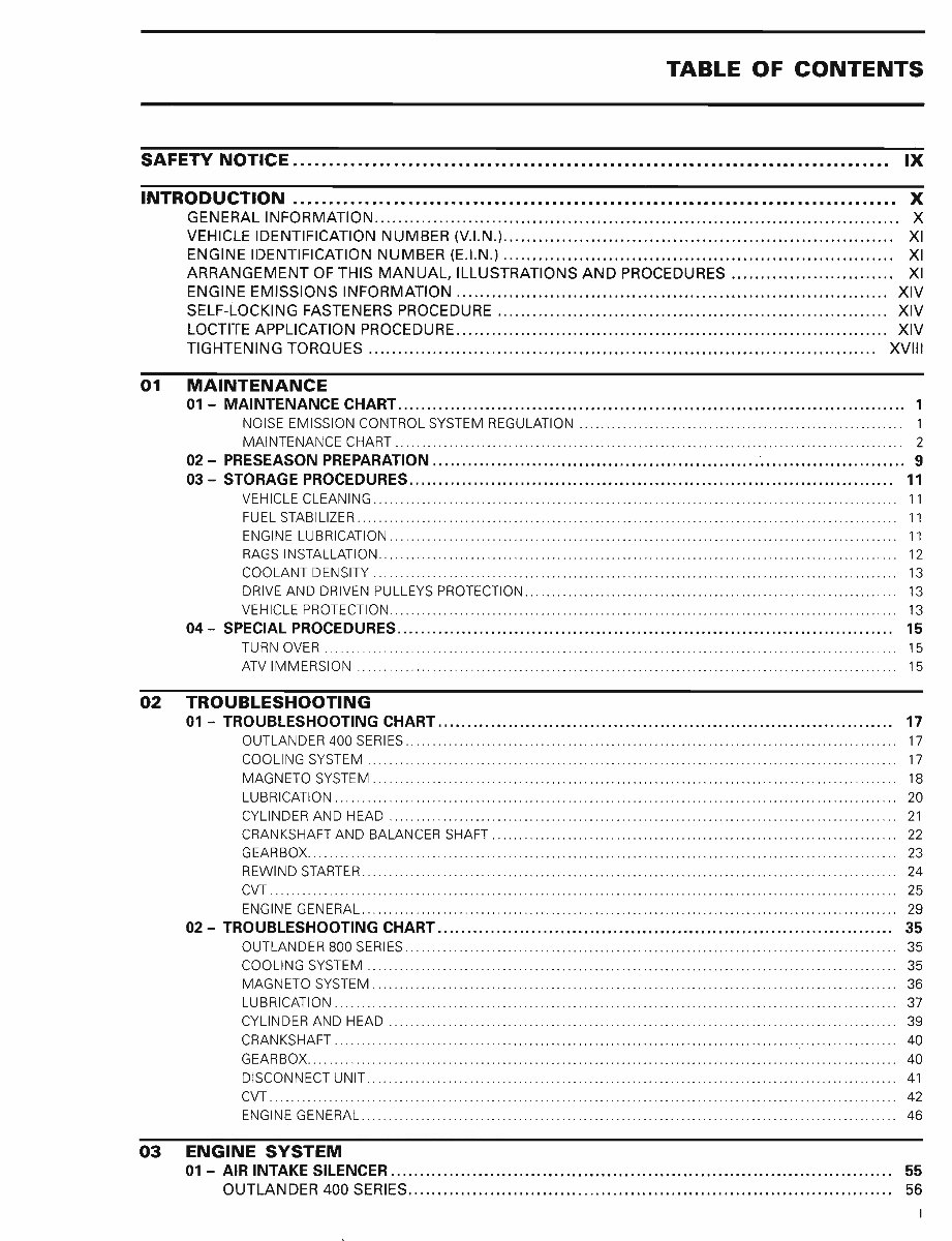 Can-Am Outlander MAX XT 800 2006 Service Repair Manual