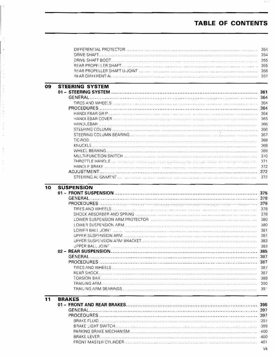 2006 CAN AM OUTLANDER 400 SERVICE MANUAL PDF visual data 4