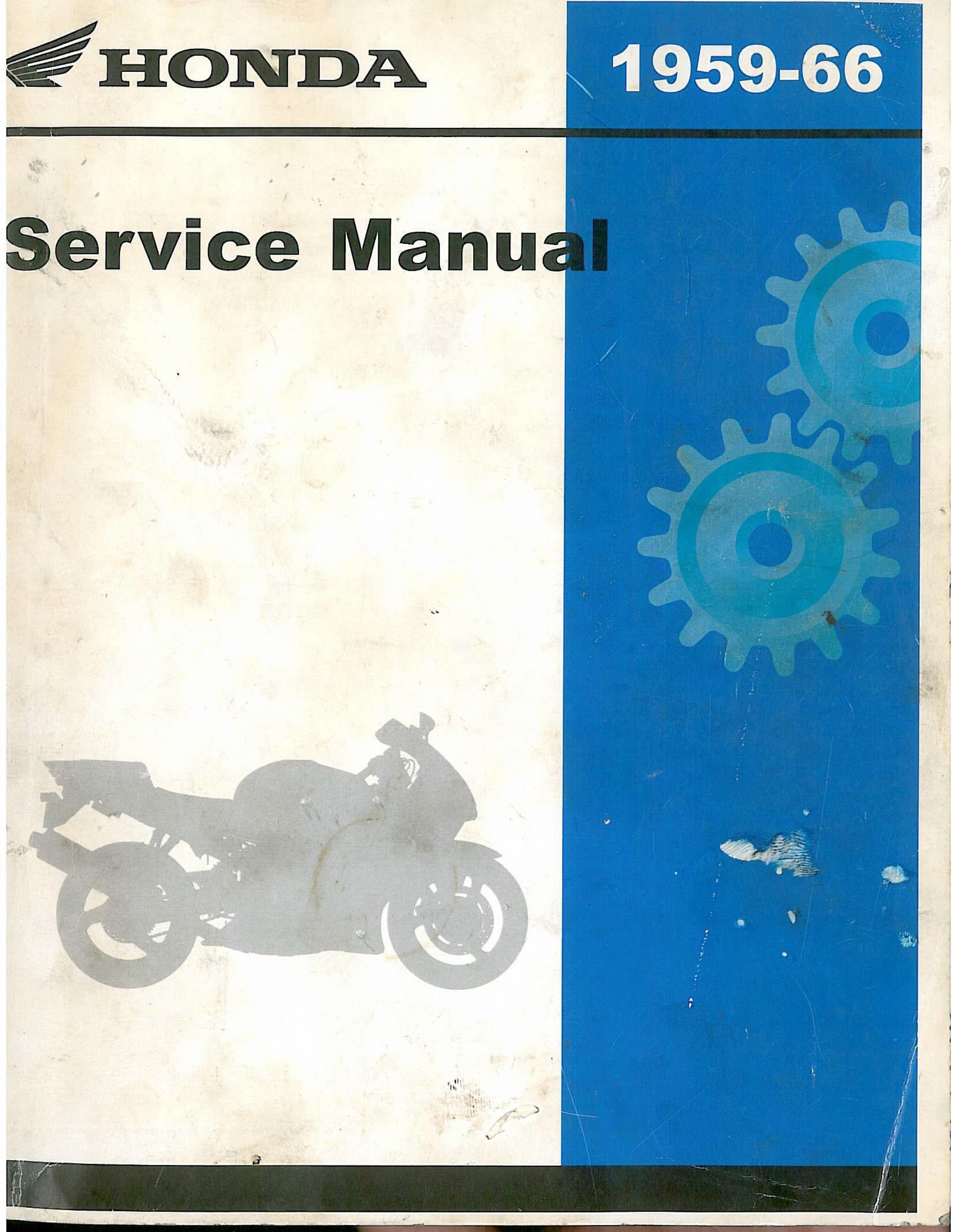 1965 Honda 125 150 C92 CS92 CB92 C95 CA95 Shop Manual Book L9018 