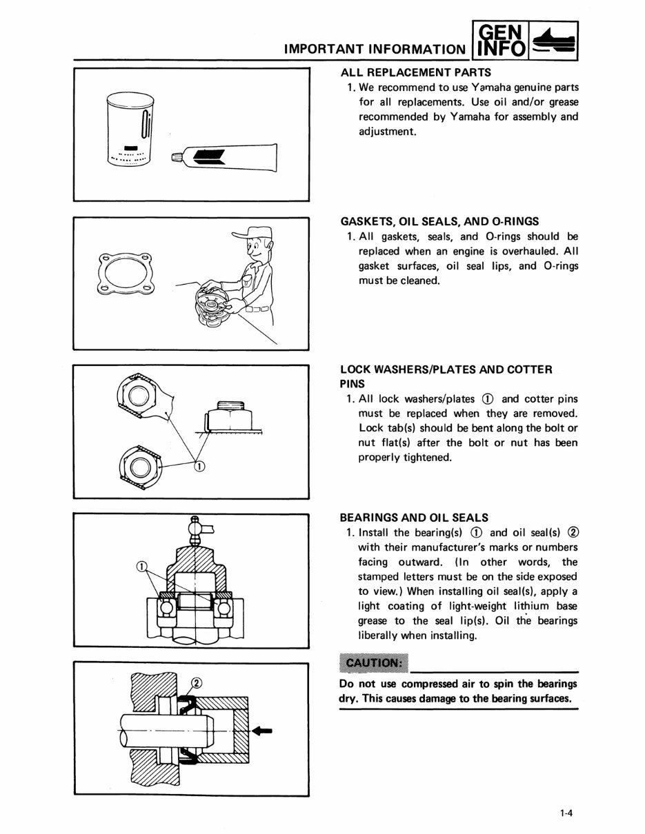 YAMAHA Snowmobile 1988-1990 Enticer 340 400 LTR Service Repair Manual ...