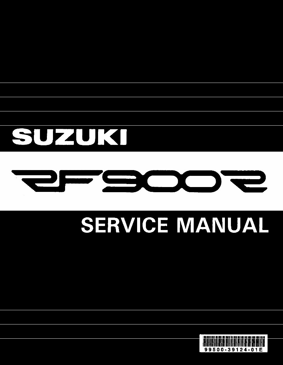 Suzuki RF900 RF900R 19931999 Repair Service Manual