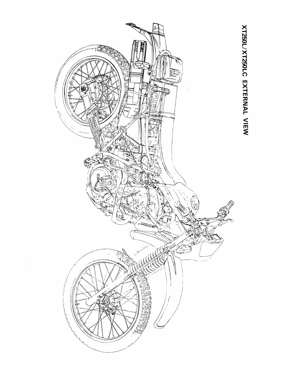 1984 YAMAHA XT250 SERVICE MANUAL PDF visual data 6