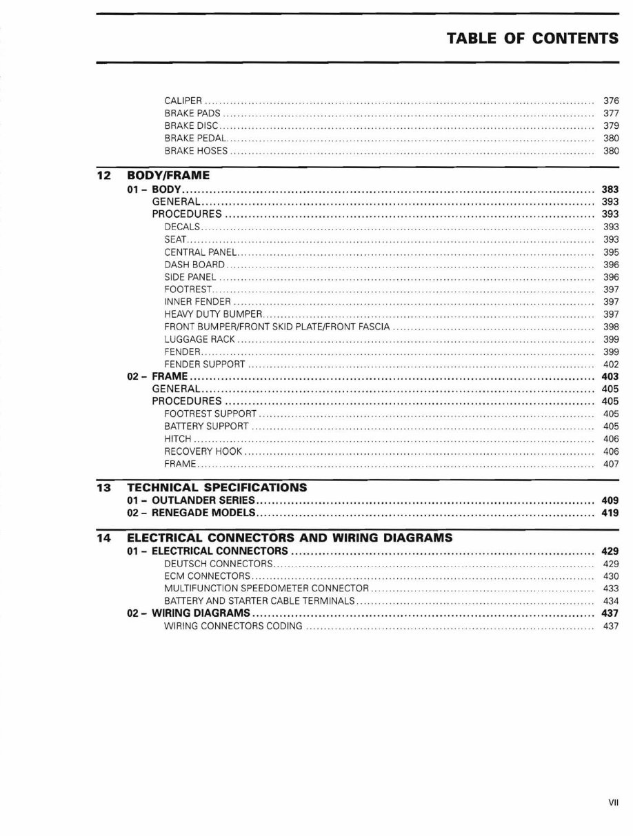 2007-2008 CAN-AM Outlander 800 Full Service Repair Manual