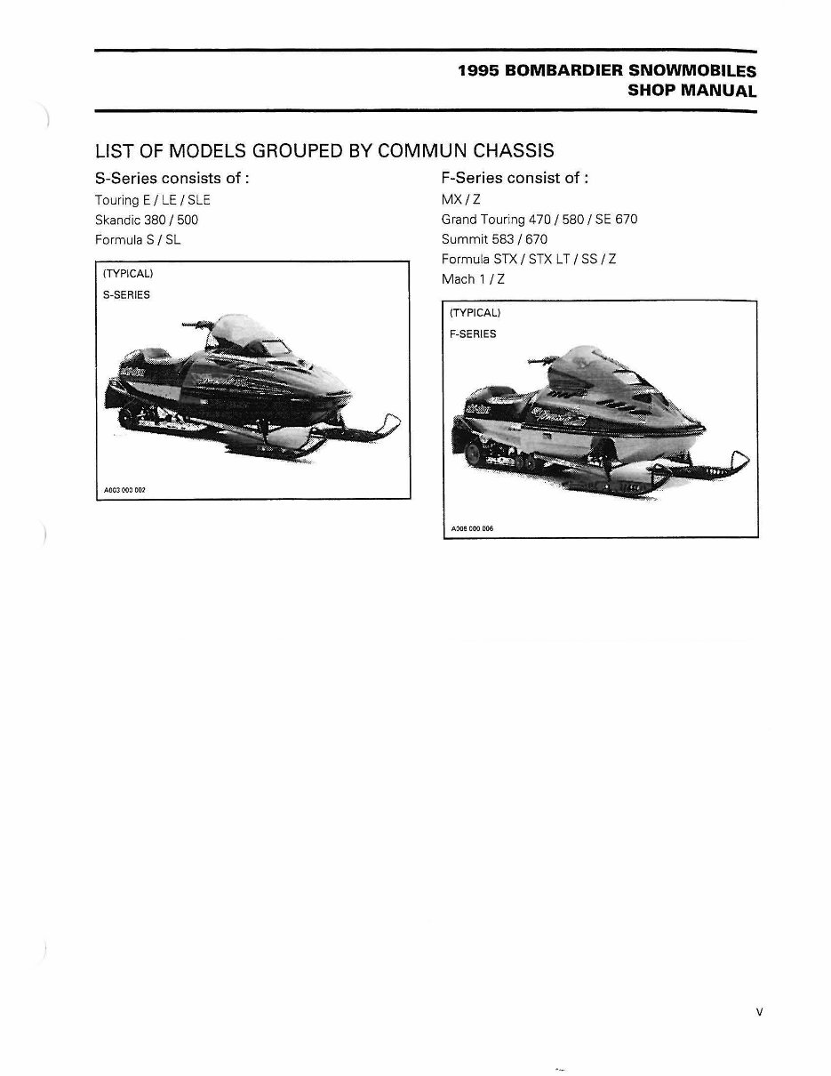 1995 Ski Doo Snowmobile Repair Manual Manuals Online