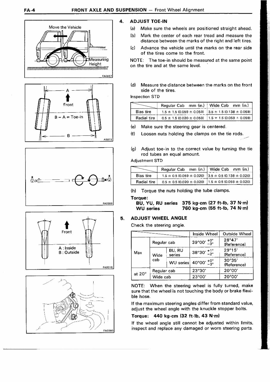 DAIHATSU DELTA Truck 1984-1994 Workshop Service Manual