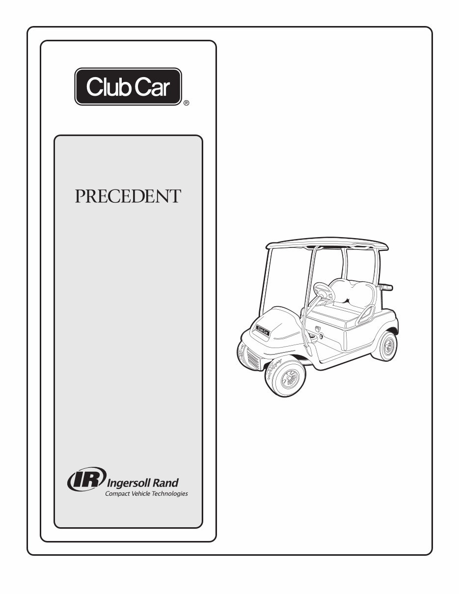 2007 CLUB CAR PRECEDENT MAINTENANCE MANUAL visual data 7