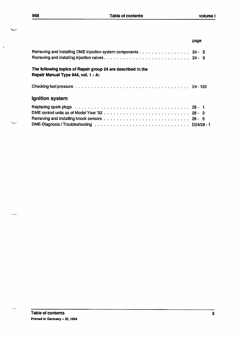 19911995 Porsche 968 Service Manual