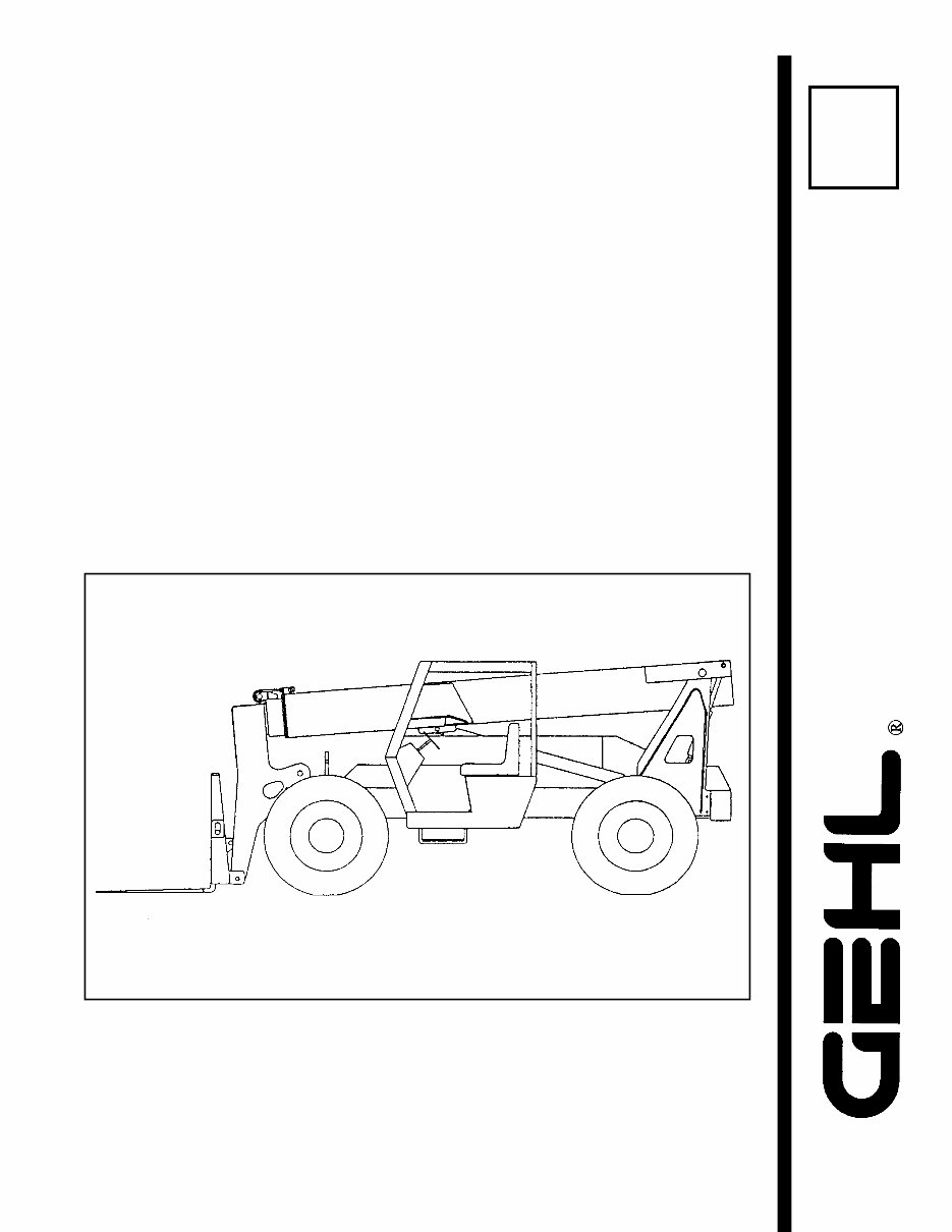 Gehl 883 Dynalift Telescopic Forklift Parts Manual