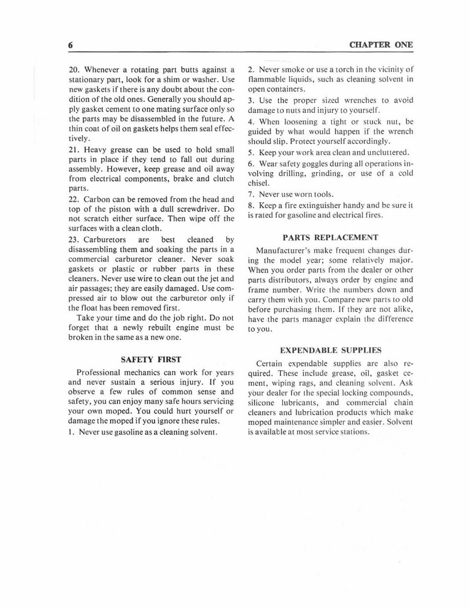 PEUGEOT 103 MOPED Engine Repair Manual