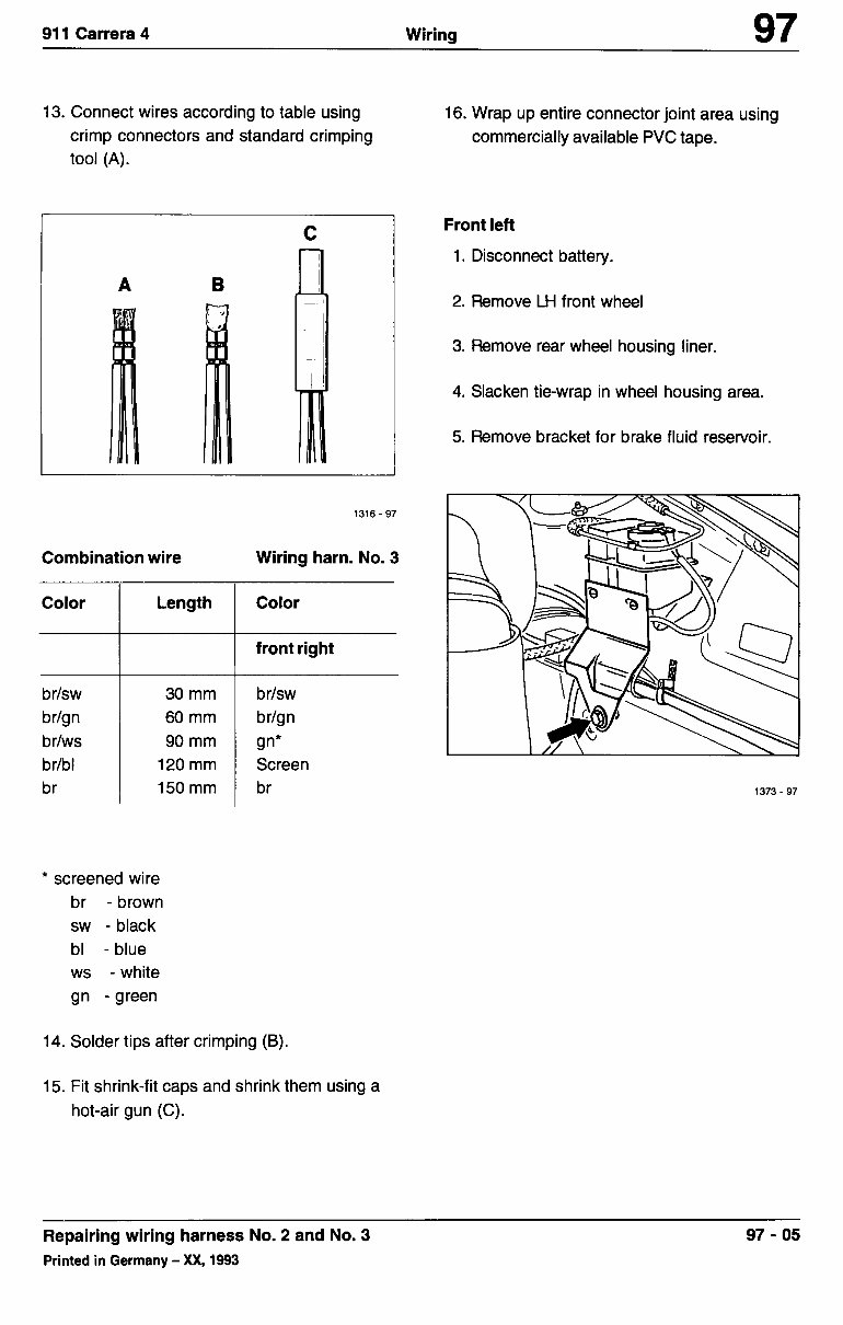 Porsche 964 Wiring Diagram Manuals Online