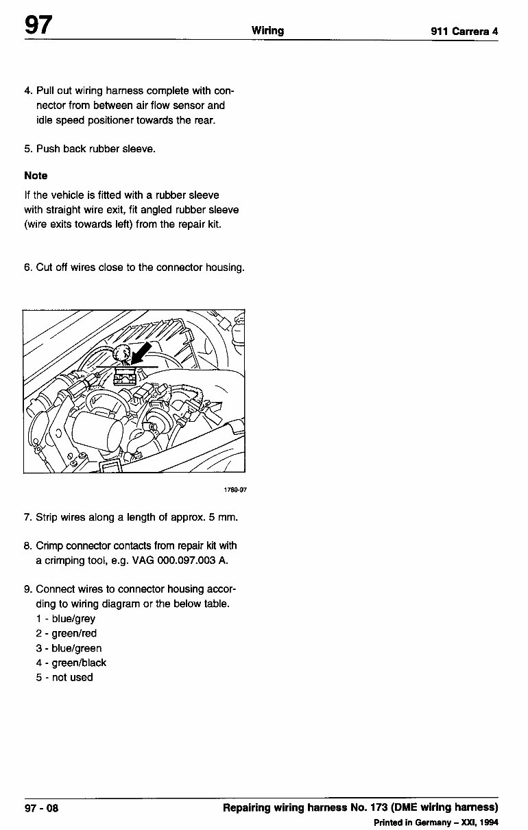 Porsche 964 Wiring Diagram Manuals Online