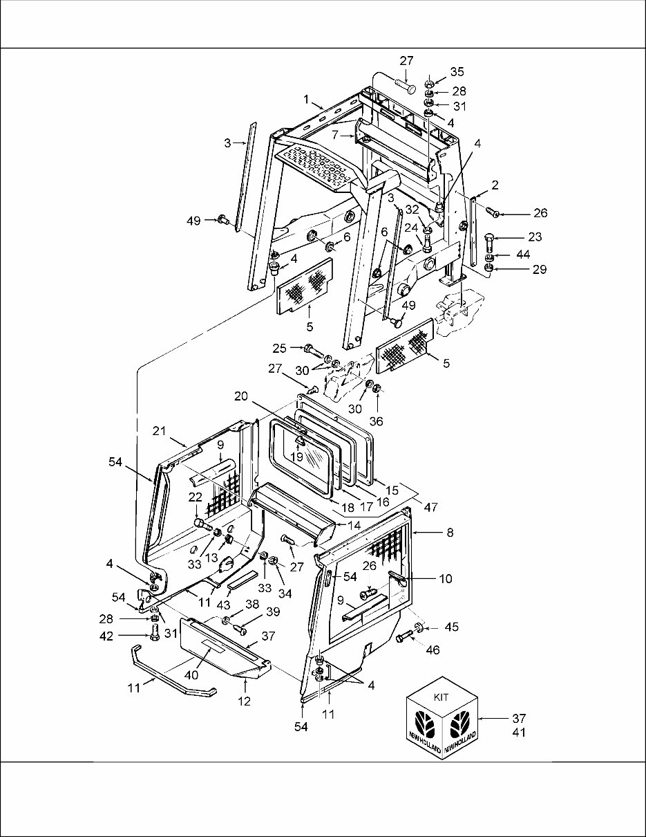 NEW HOLLand LX885 Skid Steer Loader ILLUSTRATED Parts LIST Manual