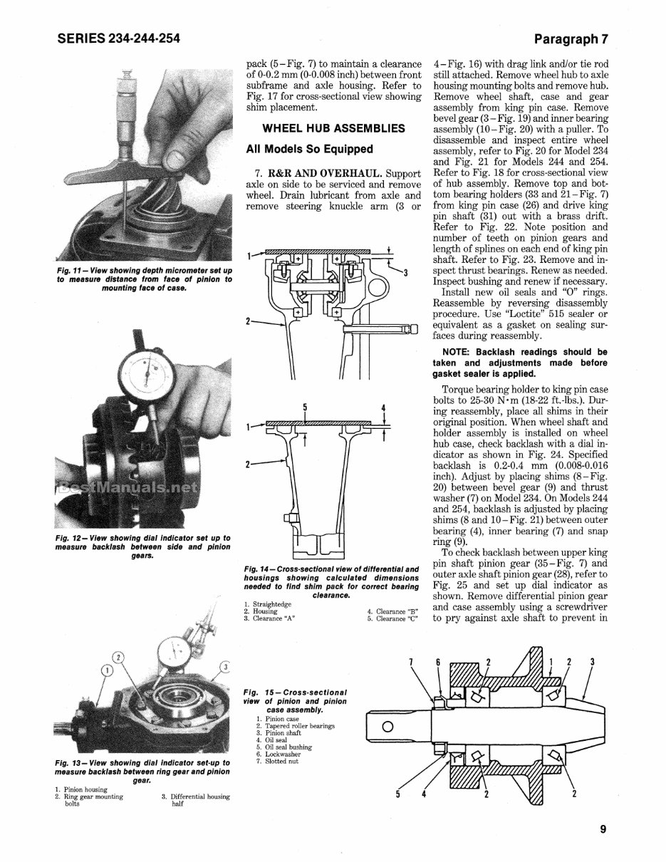 International Harvester 244 Tractor Service Shop Manual IMPROVED